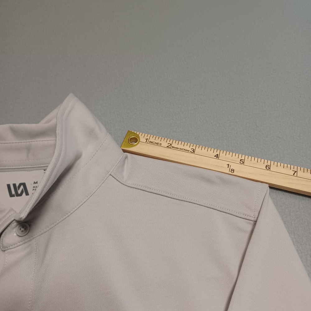 VRST Short Sleeve Button Up Mens M Light Grey SS Button Up Four-Way Stretch - Picture 5 of 12